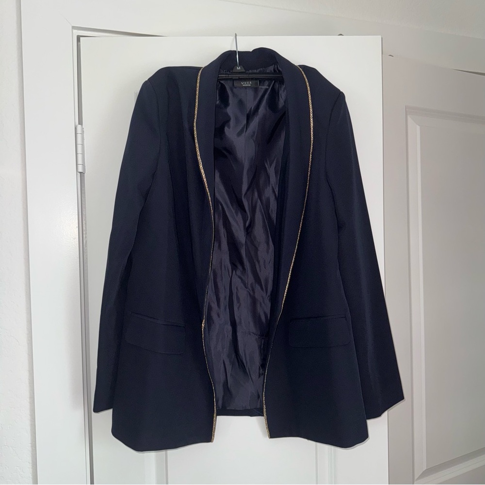 Vici - Edina chain trim structured blazer